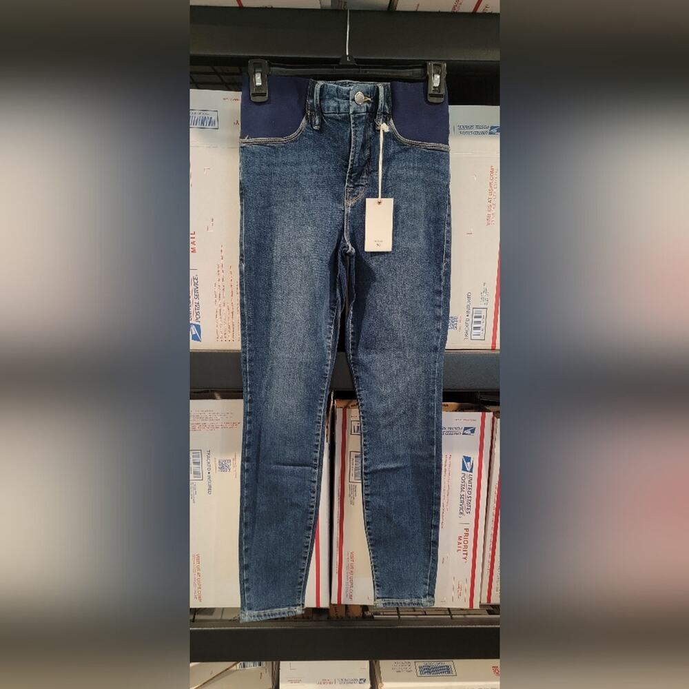 3 pairs of NWT GOOD AMERICAN MATERNITY JEANS.